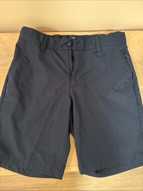 Lands' End Navy Boys' Flat-Front Shorts